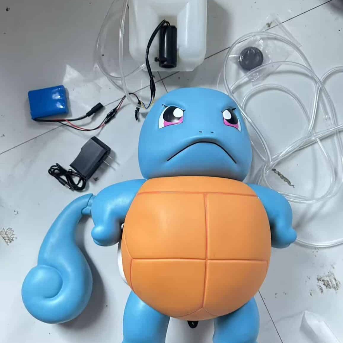 Figurina Spruzzatrice Auto — Un Getto D'Acqua Che Fa Sorridere