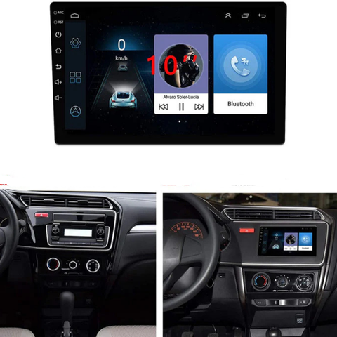 Android 10 Tommers Autoradio – 2 DIN, GPS, WiFi, Avtakbar Skjerm