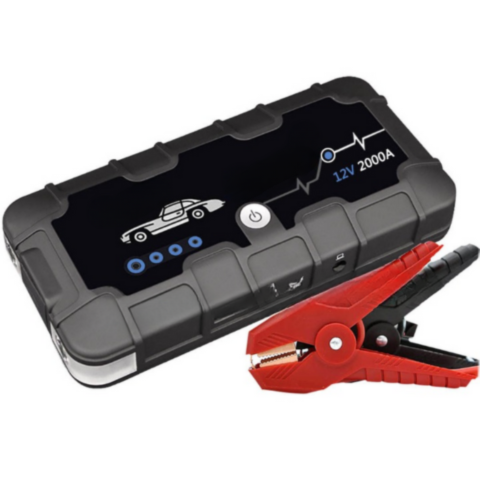 Štartér batérie 12V 2000A — Rýchle nabíjanie a viacúčelové použitie