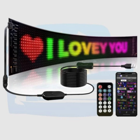 LED Display Panel Auto – Custom Text and Patterns