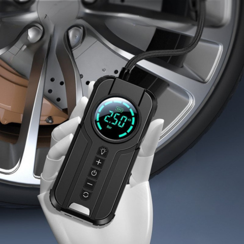 Kantava Ilmakompressori – Tarkka LED-näyttö