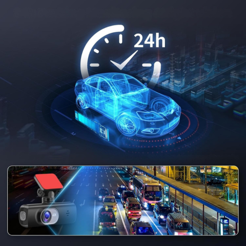 Dashcam Doppio Obiettivo – Sorveglianza Totale e Connessione WiFi