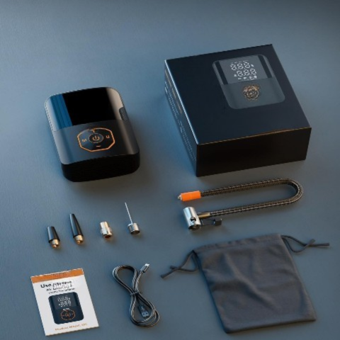 Compresor de aer portabil — Pompă fără fir rapidă și puternică