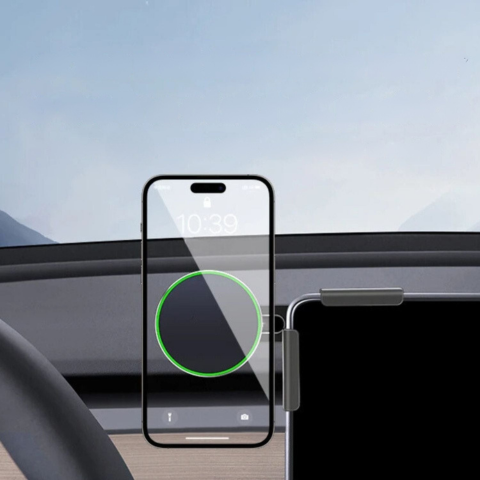 Support Telefonico Per Tesla — Fissaggio Magnetico E Ricarica Senza Fili