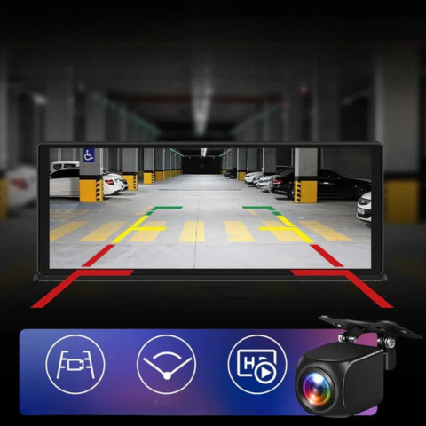 11,3" touchscreen met 4K dashcam en 1080p achteruitrijcamera - ultrahelder beeld en soepele rit