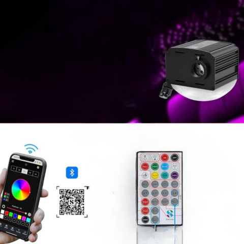 Kit D’éclairage Fibre Optique Ciel Étoilé — Ambiance Nocturne & Effet Lumineux Unique