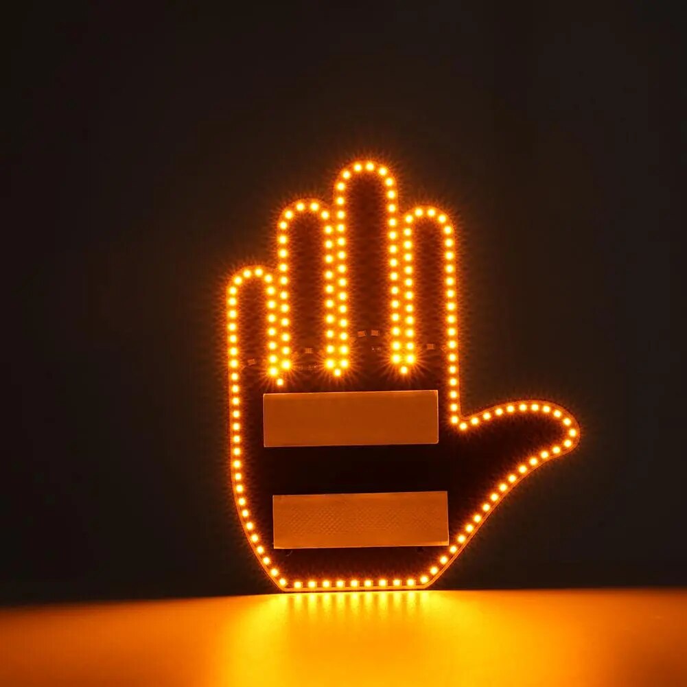 LED Remote-Controlled Signaling For Rear Window — Gestures And Light Messages