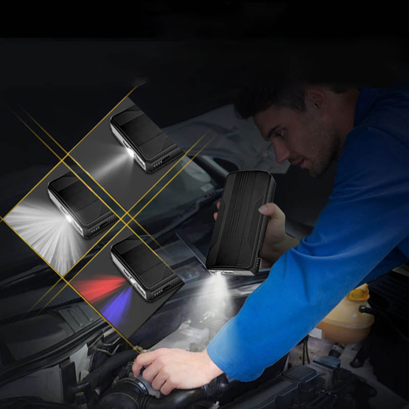 Booster de batería de coche 12V — Arranque rápido y seguro