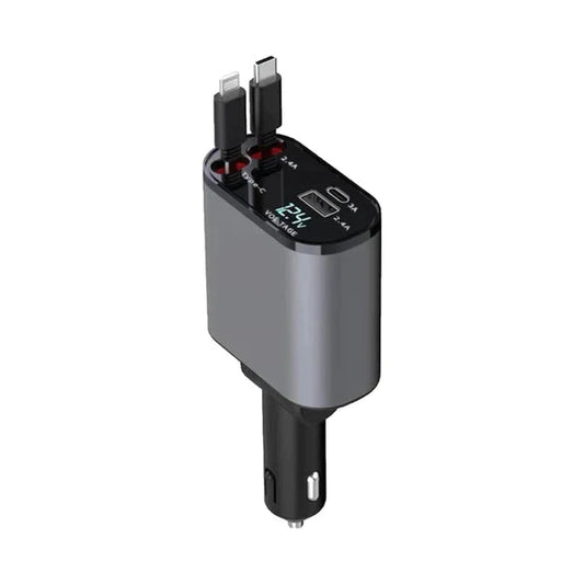 4-In-1 Car Charger — Fast and Versatile Charging