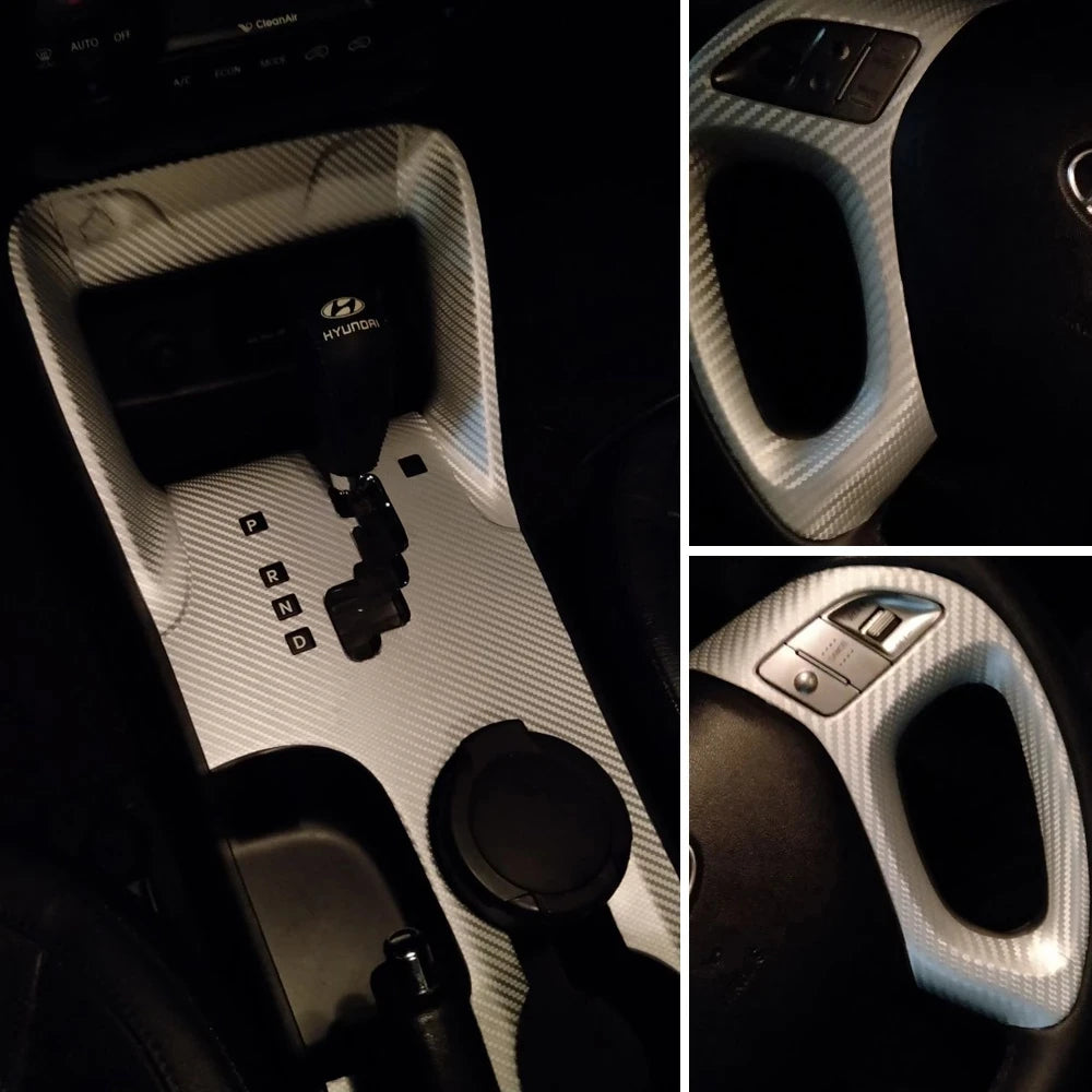 Naklejki z włókna węglowego do Hyundai ix35 (2010-2017) — Styl sportowy i ochrona
