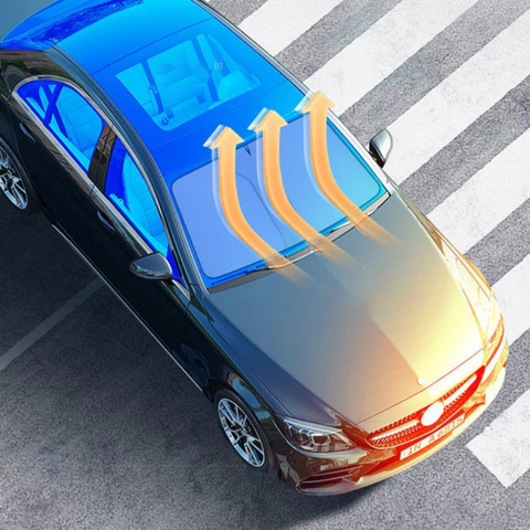 折りたたみ式サンシェード – コンパクトなデザインと迅速な取り付け 