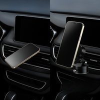 Wsparcie Telefonu w Samochodzie – Rotacyjny i Zabezpieczony Uchwyt Magnetyczny 