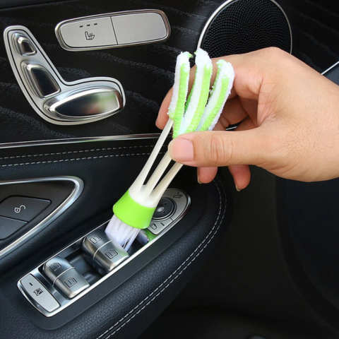 Spazzola per Pulizia Auto – Speciale Aeratori 2-In-1 