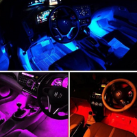 LED pásky uvnitř s synchronizací zvuku 