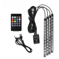 LED pásky uvnitř s synchronizací zvuku 