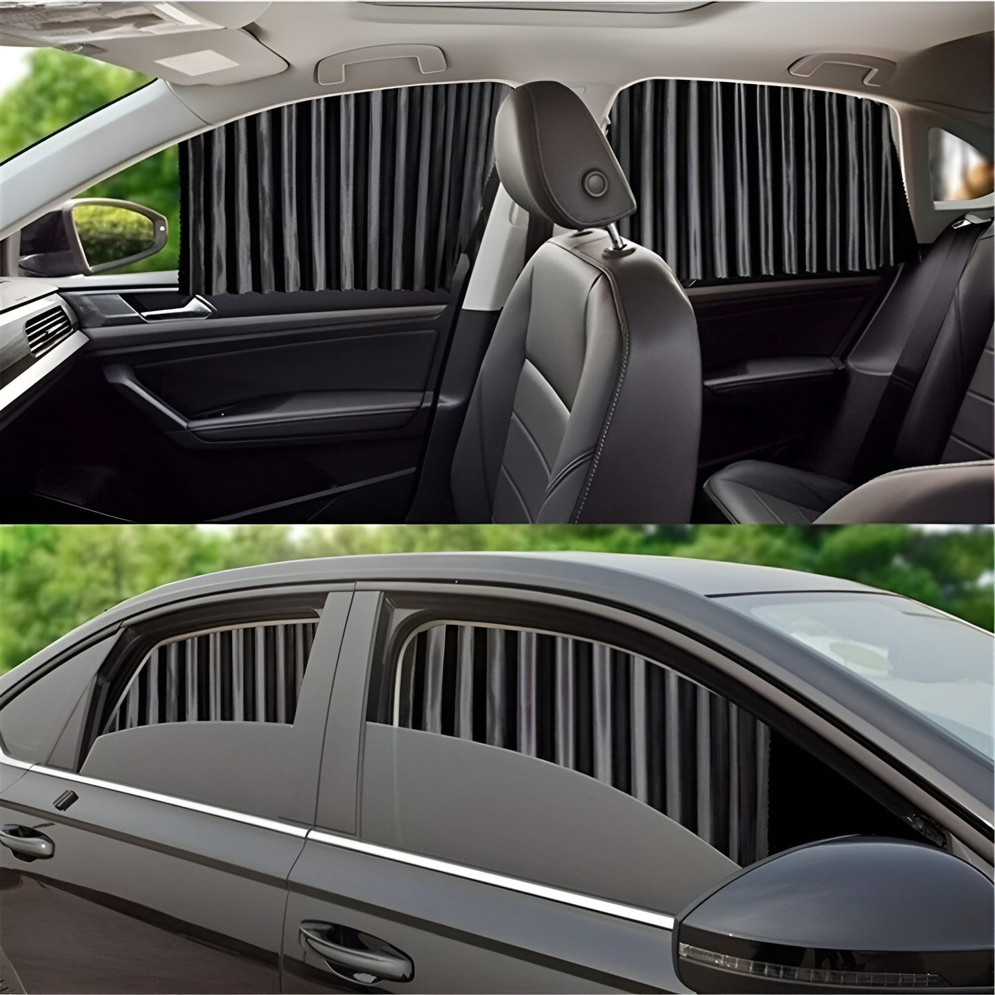 Rideaux Magnétiques Pour Voiture — Protection Solaire Et Intimité Instantanée