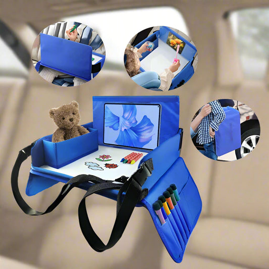 Travel Tray For Child Car Seat — Comfort And Integrated Storage 