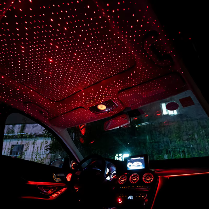 LED-Beleuchtung Sternenhimmel für Autodach — Magische Nachtatmosphäre 
