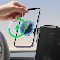 Support Telefonico Per Tesla — Fissaggio Magnetico E Ricarica Senza Fili 