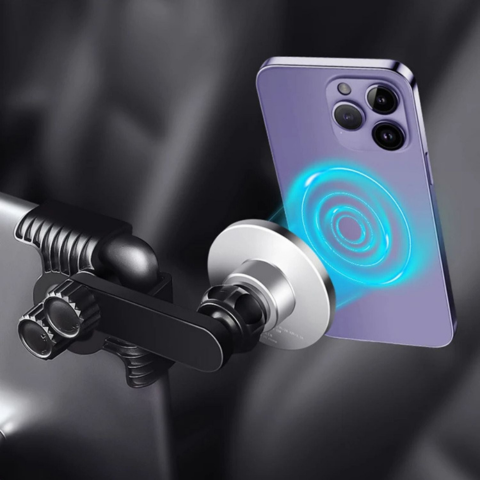 Support Telefonico Per Tesla — Fissaggio Magnetico E Ricarica Senza Fili 