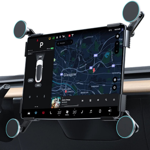 Support Telefonico Per Tesla — Fissaggio Magnetico E Ricarica Senza Fili 