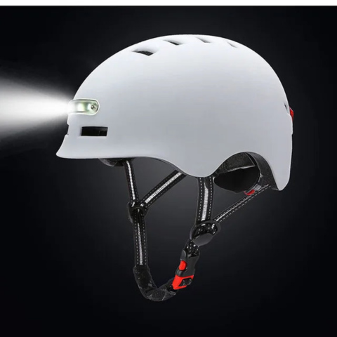 Urban Bicycle Helmet – With Front And Rear LED Lighting 