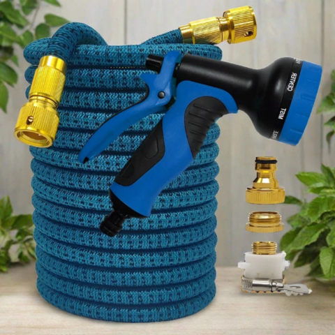 Tubo per Irrigazione Estensibile — Multifunzionale con Pistola ad Alta Pressione 