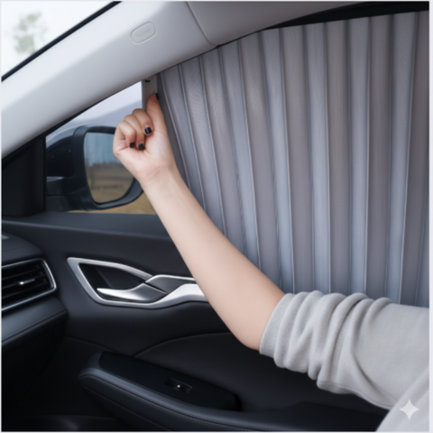 Pare-Soleil Latéral Voiture — Voyage Agréable Et Protégé