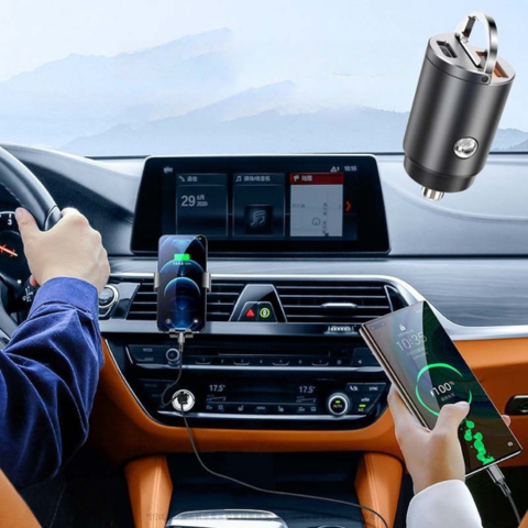 Adattatore Caricabatterie Auto USB – Presa Accendisigari Compatta 