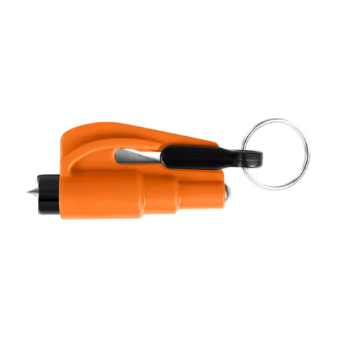 Compact Security Tool — Window Breaker & Seat Belt Cutter 