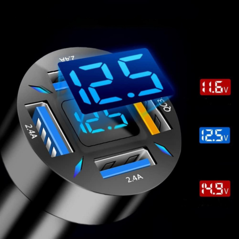 Universal Cigarette Lighter Charger and Multi-USB 