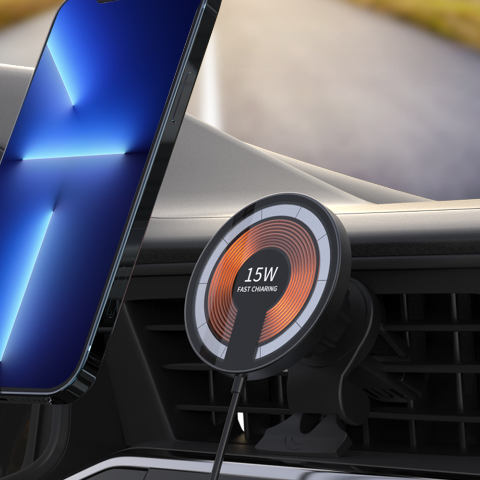 Bezdrátová magnetická nabíječka do auta – připojené a praktické řízení 