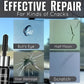 Repair glass cracks in just a few minutes 