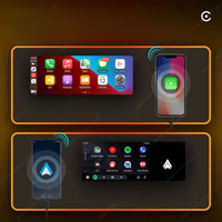 راديو الوسائط المتعددة للسيارة MP5 مع راديو الوسائط المتعددة للسيارة مع CarPlay وAndroid Auto - شاشة تعمل باللمس وتوصيل سريع