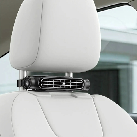 Ventilatore da auto – Fissaggio su poggiatesta 