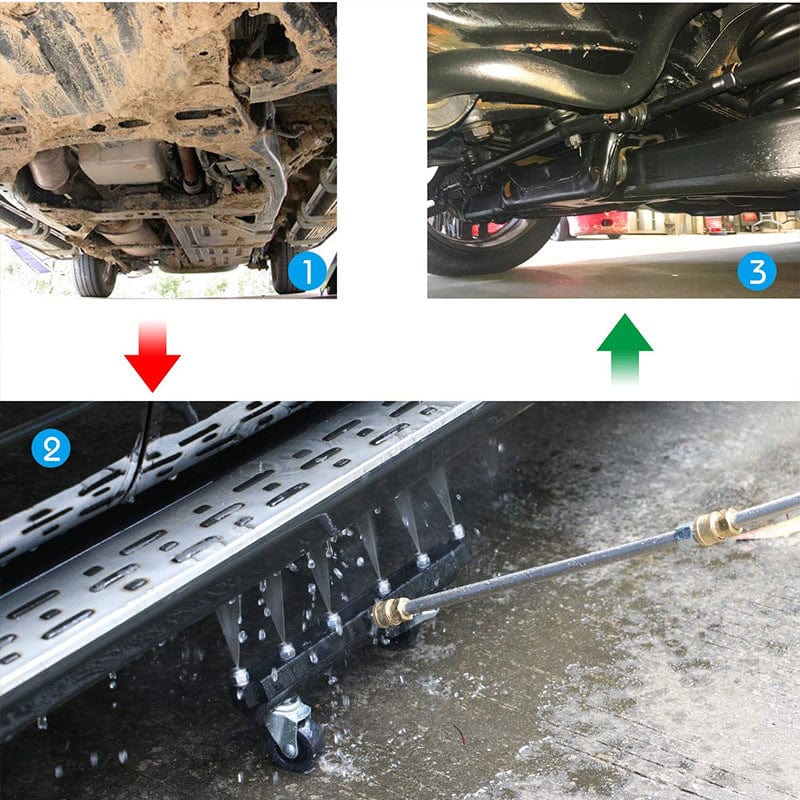 Stainless steel high-pressure chassis cleaner